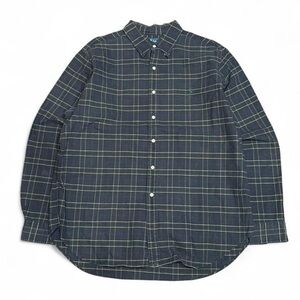 Y2K Polo Ralph Lauren Pony Windowpane Plaid Button Up Shirt